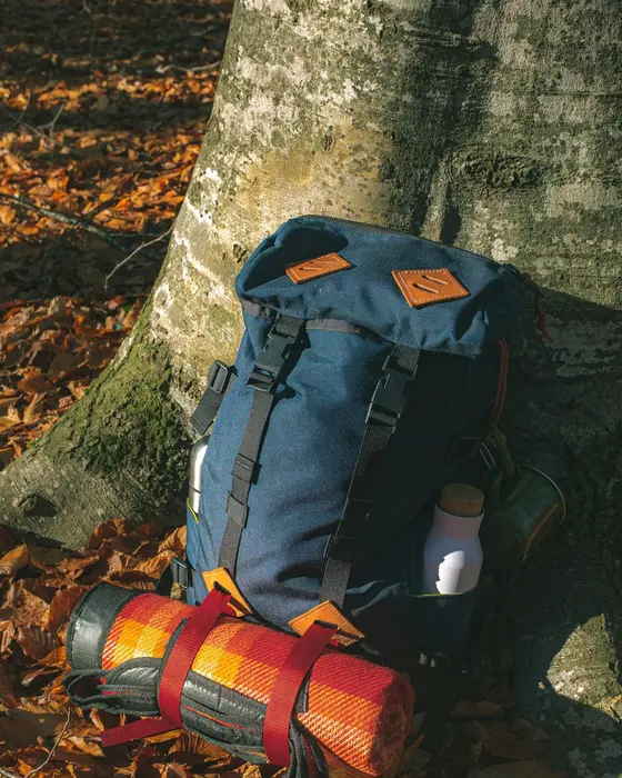 Vega Active Leather Roll-Top Backpack